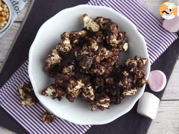 Chokoladepopcorn og skumfiduser - foto 4