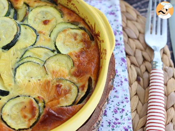 Clafoutis med courgette og gedeost - foto 3