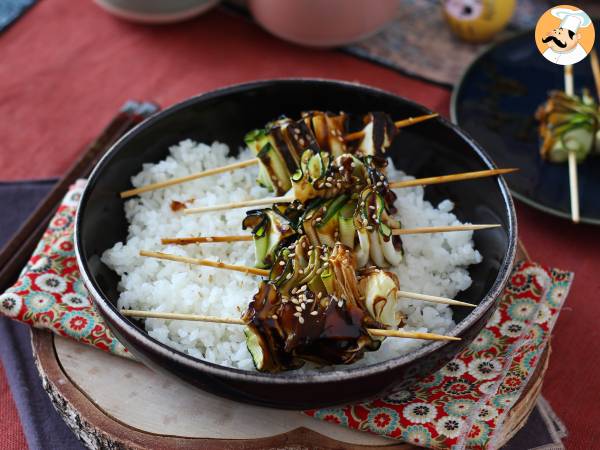 Courgette-kebab med en lækker, krydret asiatisk sauce - foto 4