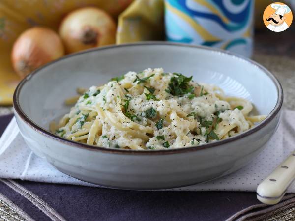 Cremet løgpasta: en velsmagende og superbillig forret! - foto 3