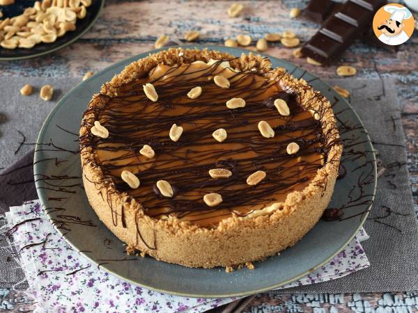 Ekstra gourmand cheesecake i Snickers-stil - foto 5