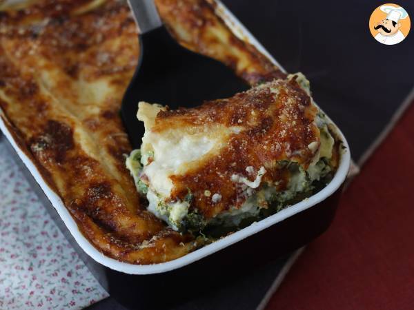 Ekstra smeltende ricotta- og spinatlasagne - foto 3