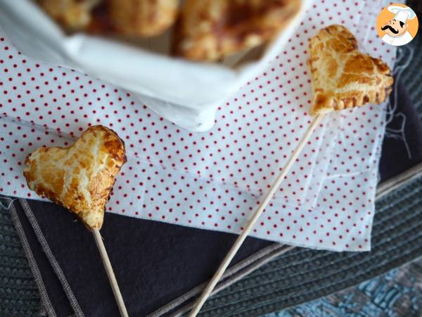 Ekstra sprøde butterdejshjerter med hindbær- og chokoladetærtepops - foto 4