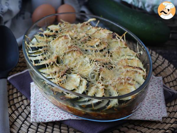 Enkel gratin af courgetter