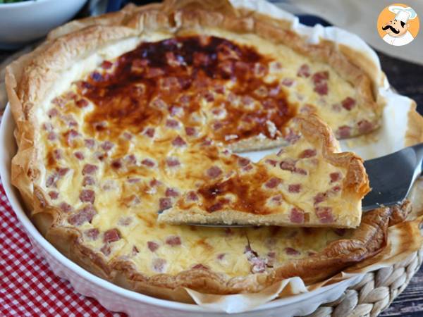 Fedtfattig quiche med skinke, ost og yoghurt! - foto 3