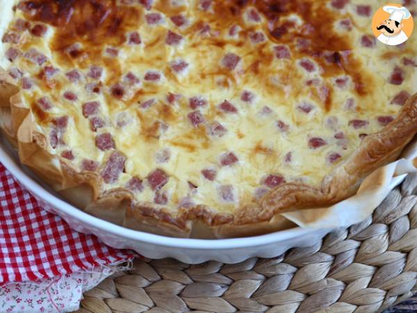 Fedtfattig quiche med skinke, ost og yoghurt! - foto 4