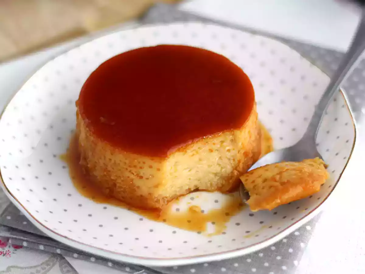 Flan med kondenseret mælk