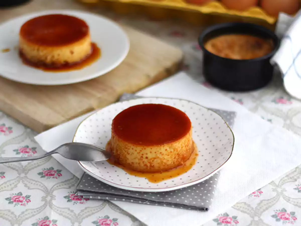Flan med kondenseret mælk - foto 2