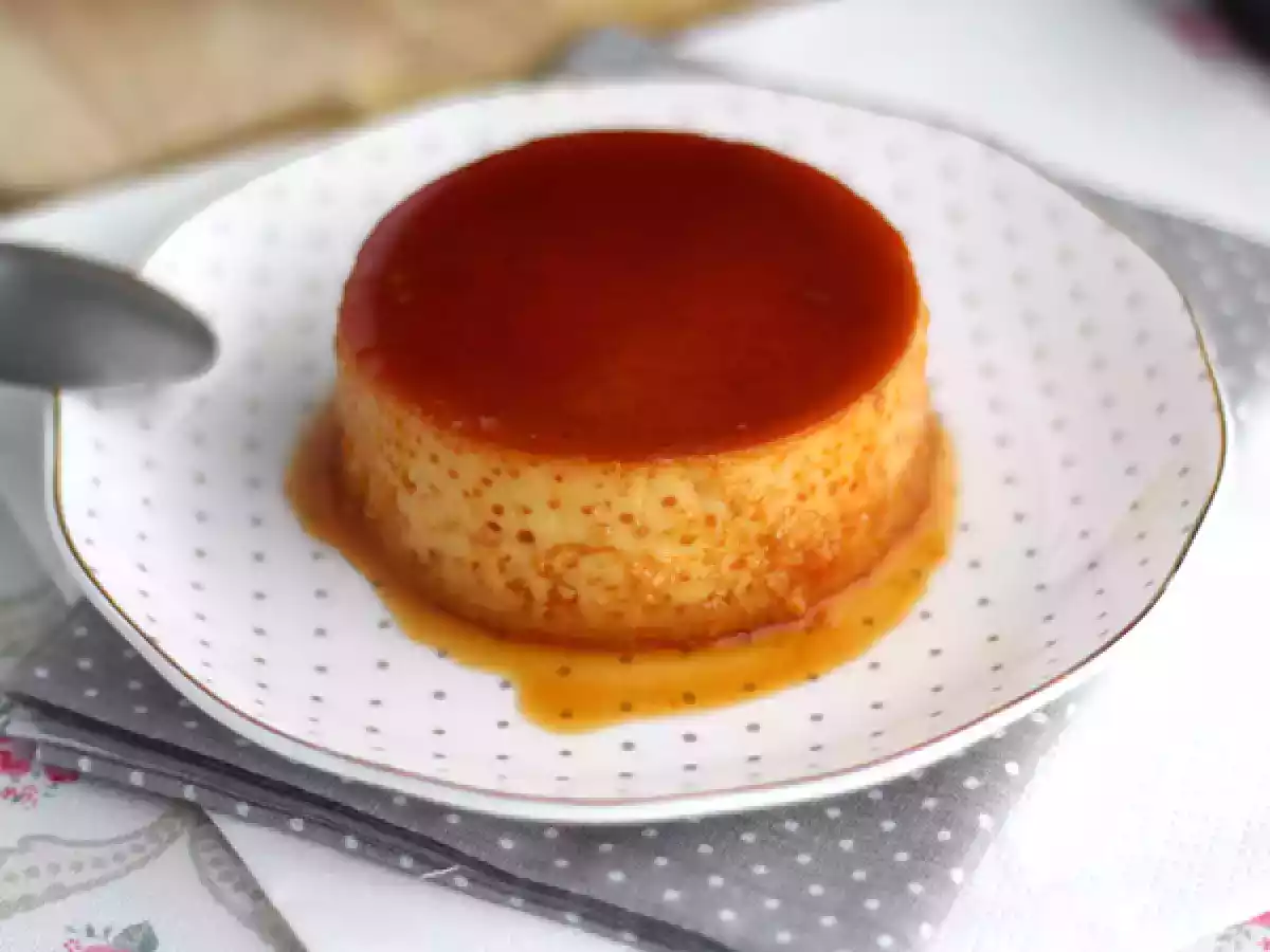 Flan med kondenseret mælk - foto 3