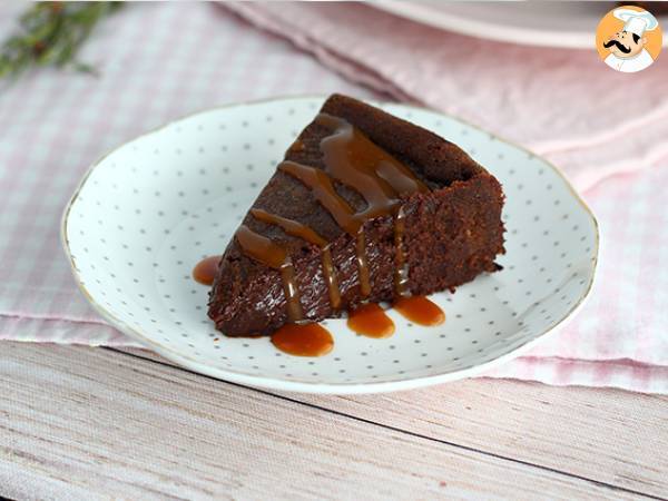 Fondant med chokolade og saltet smørkaramel