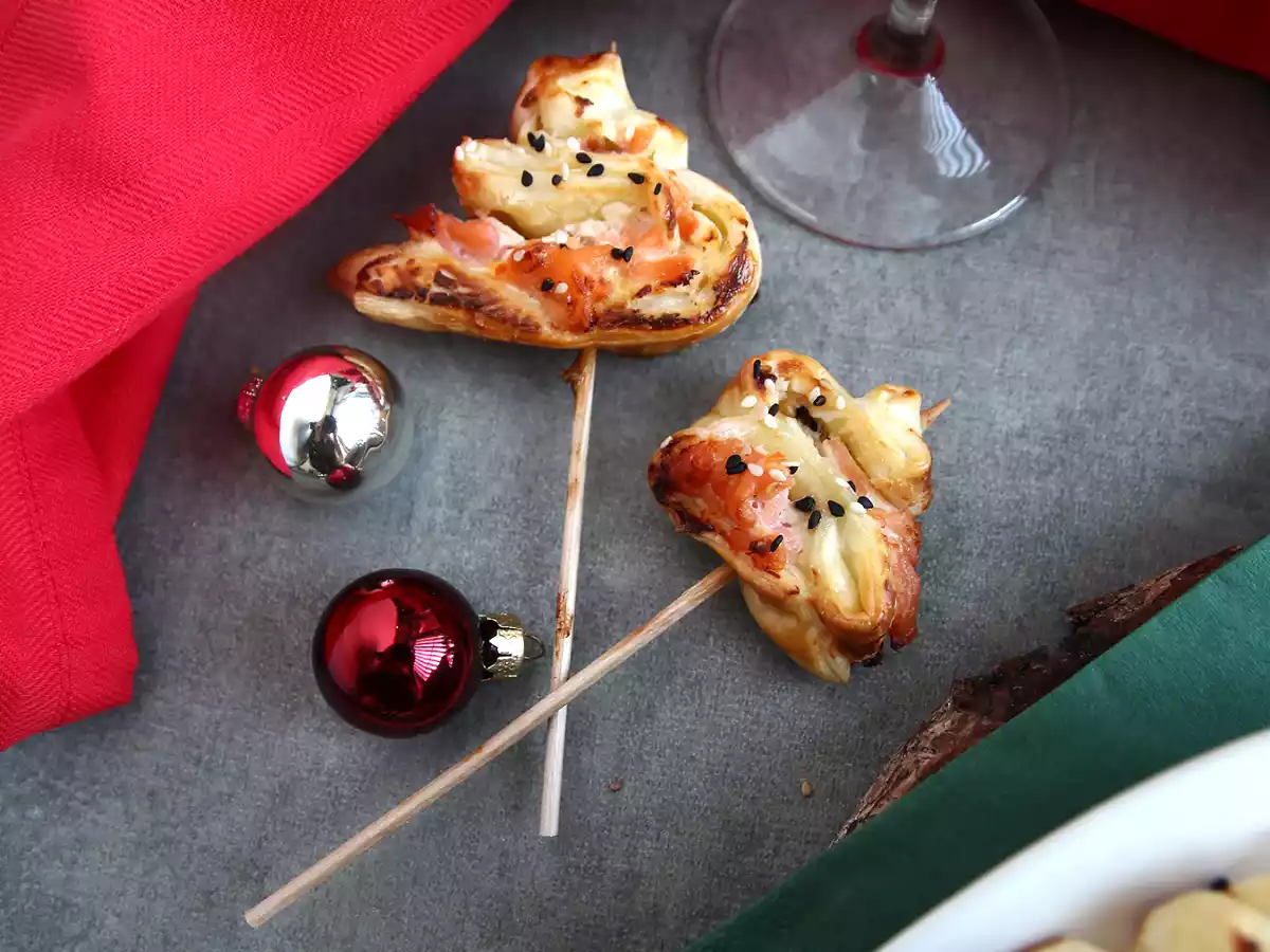 Graner i butterdej med to slags laks - foto 3