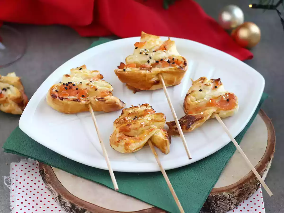 Graner i butterdej med to slags laks - foto 5