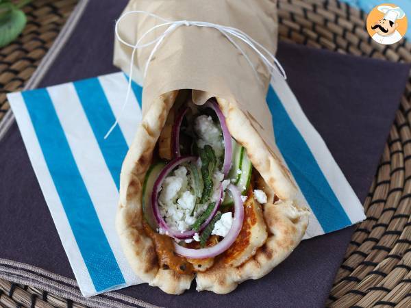 Gyros med halloumi, en vegetarisk version af den græske sandwich! - foto 5