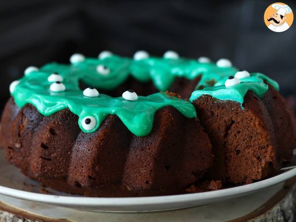 Halloween Bundt-kage, den lækre chokoladebundt-kage - foto 3