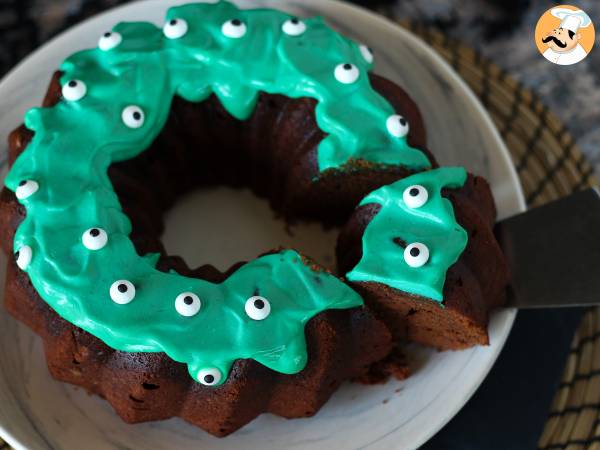 Halloween Bundt-kage, den lækre chokoladebundt-kage - foto 5