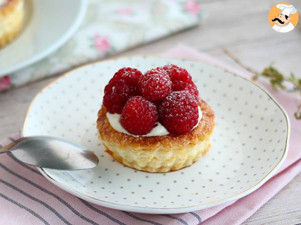 Hindbær og mascarpone vol au vent