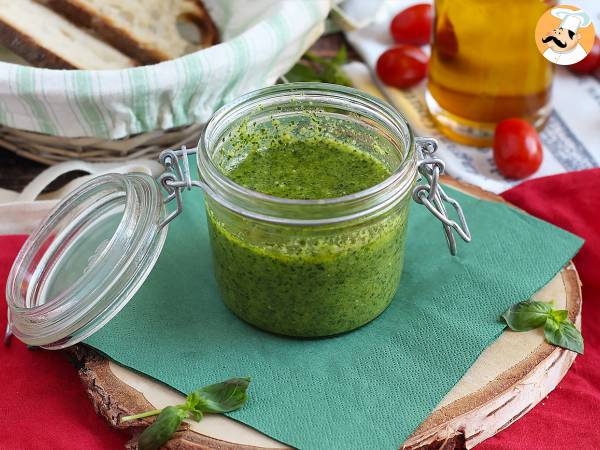 Hjemmelavet grøn pesto - pesto alla genovese - foto 2