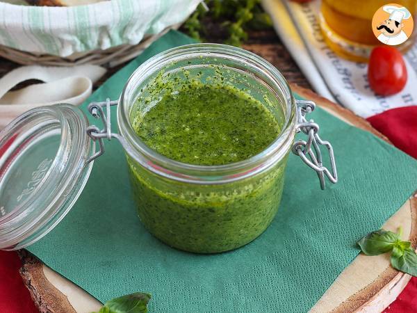 Hjemmelavet grøn pesto - pesto alla genovese - foto 5