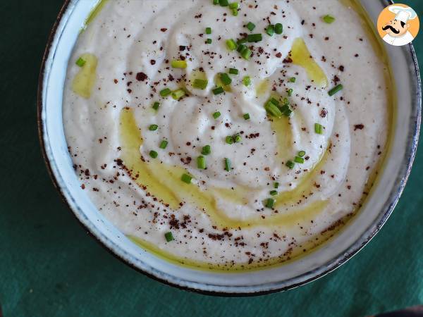 Hummus med hvide bønner og kokosmælk