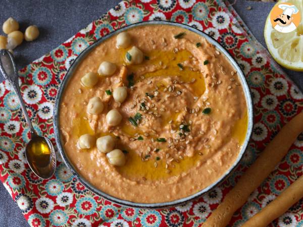 Hummus med rød peberfrugt - foto 2