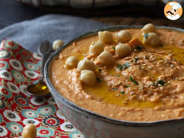 Hummus med rød peberfrugt - foto 3