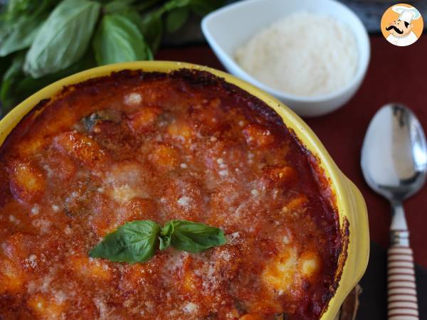 Hurtig og trøstende gnocchi-gratin med tomat og mozzarella - gnocchi alla sorrentina i ovnen - foto 3