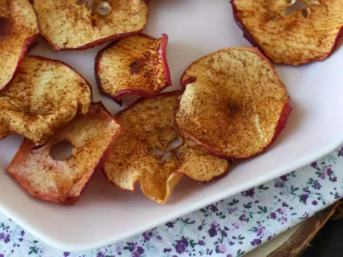 Kanel-æblechips med Air Fryer - foto 3