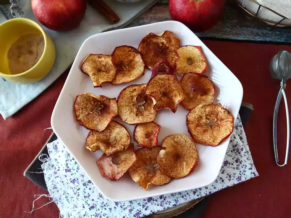 Kanel-æblechips med Air Fryer - foto 7