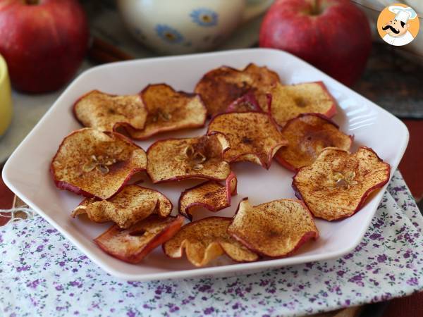 Kanel-æblechips med Air Fryer