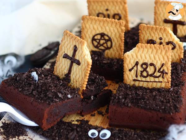 Kirkegårdsbrownie til halloween - foto 4