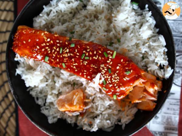 Koreansk laks med gochujang-sauce klar på 8 minutter - foto 4