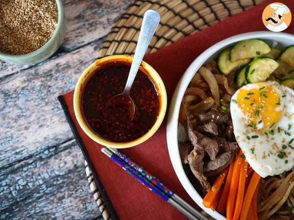 Krydret koreansk gochujang-sauce til bibimbap