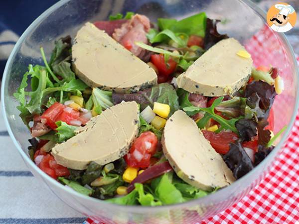 Landaise-salat med foie gras (Perigord-salat) - foto 3