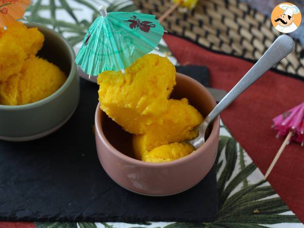 Mango- og limesorbet med kun 3 ingredienser, klar til at spise på 5 minutter! - foto 2