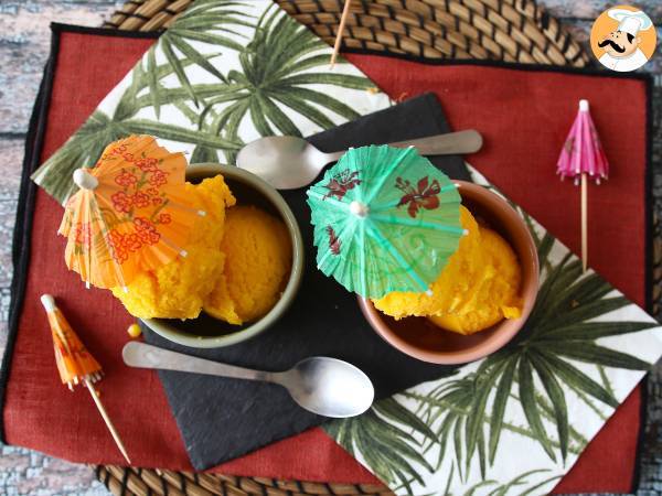 Mango- og limesorbet med kun 3 ingredienser, klar til at spise på 5 minutter! - foto 5