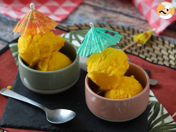 Mango- og limesorbet med kun 3 ingredienser, klar til at spise på 5 minutter! - foto 7