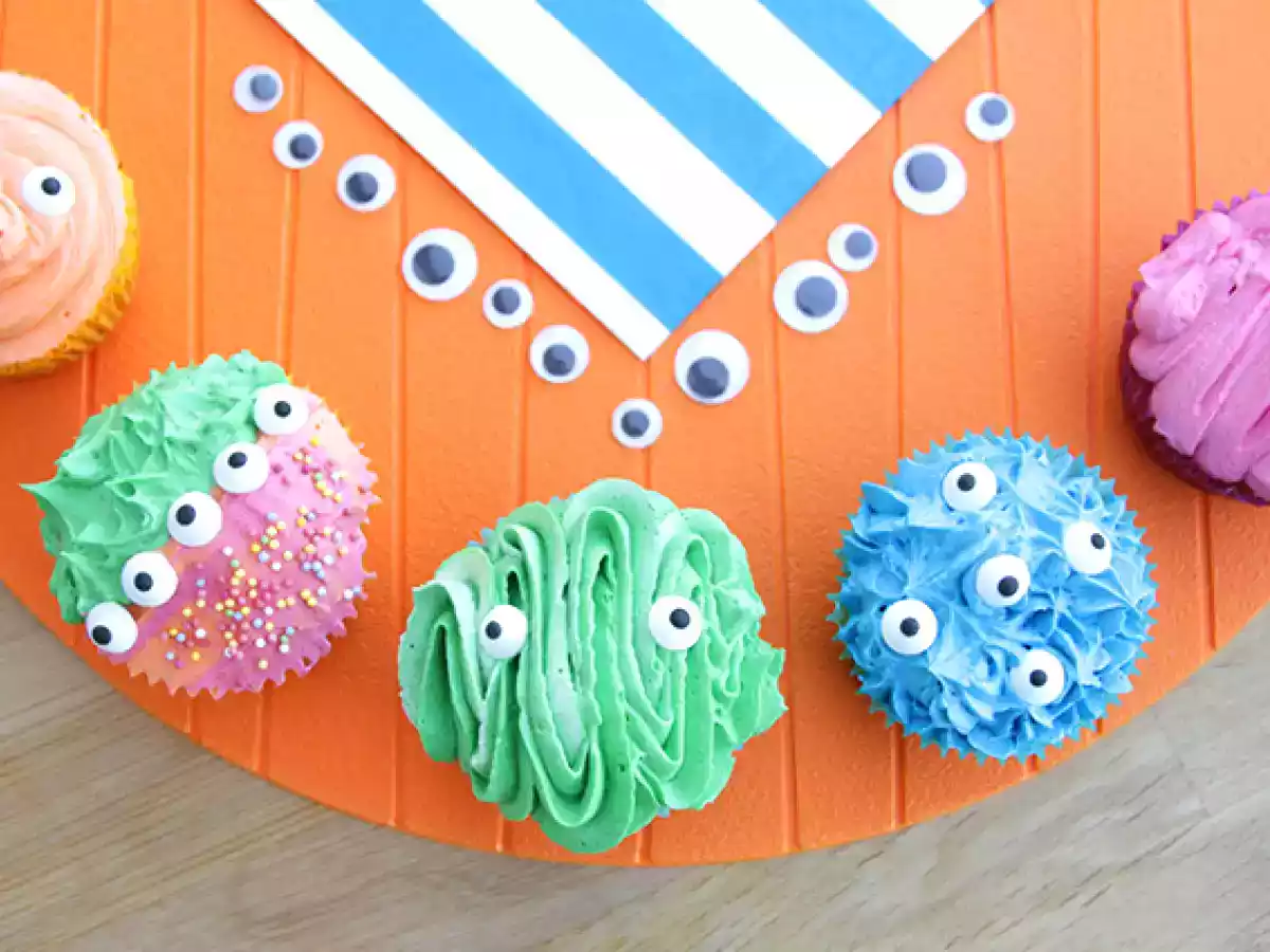 Monster-cupcakes til halloween - foto 2