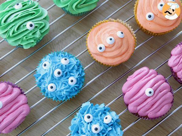 Monster-cupcakes til halloween