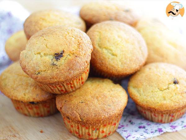 Muffins med chokoladestykker, den amerikanske opskrift