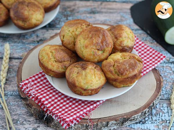 Muffins med courgette og gedeost