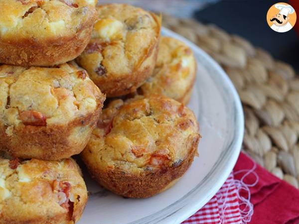 Muffins med tun, tomat og feta - foto 4