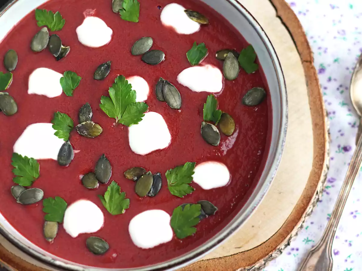 Nem og farverig rødbedesuppe - foto 2