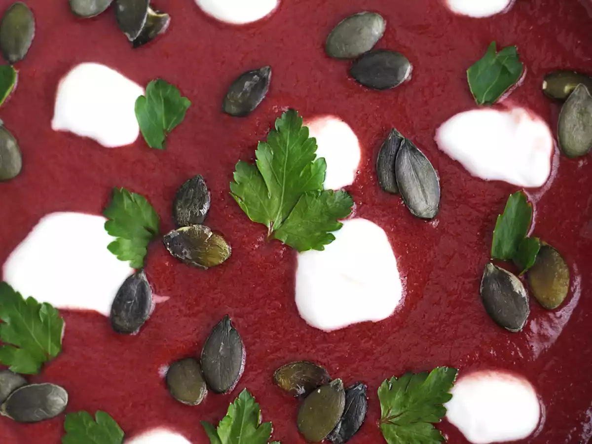 Nem og farverig rødbedesuppe - foto 4