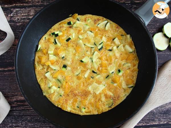 Omelet med peberfrugt og courgette - foto 2