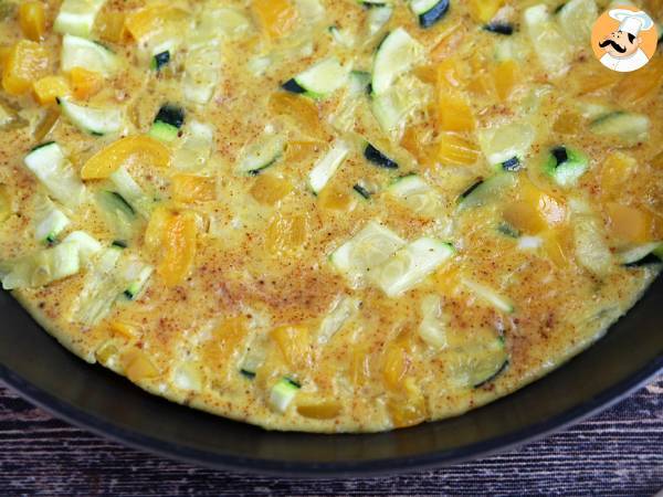 Omelet med peberfrugt og courgette - foto 3