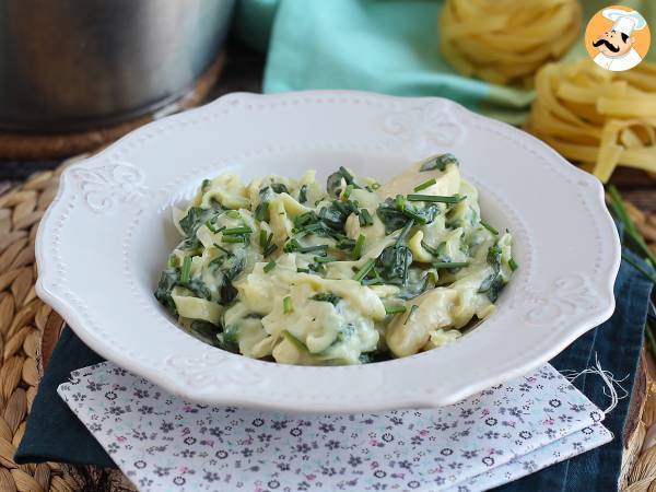 One pot-pasta med spinat, gedeost og kylling - foto 2