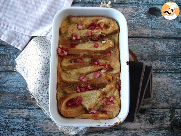 Ovnbagt fransk toast med pink praline-topping, en ultra-gourmet-opskrift - foto 2