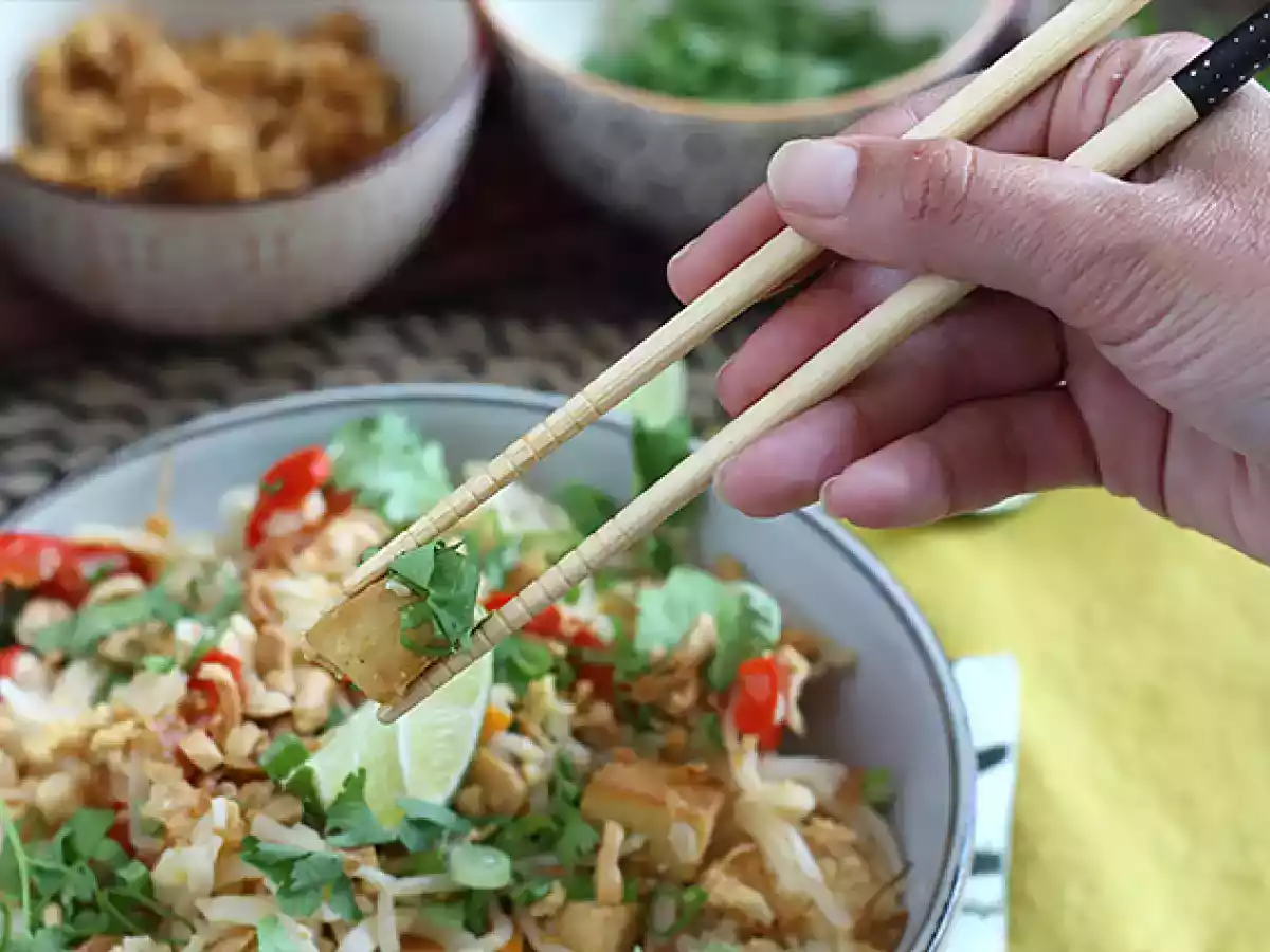 Pad thai med tofu - foto 4