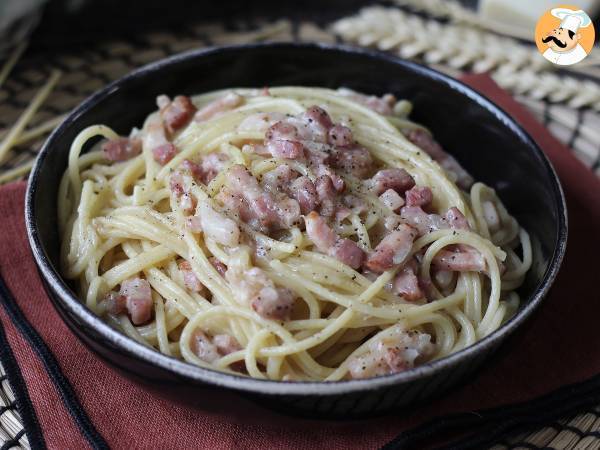 Pasta med bacon: nem, billig og cremet - foto 4