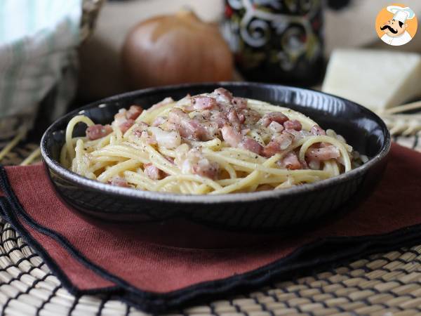 Pasta med bacon: nem, billig og cremet - foto 5